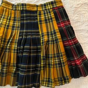 Mixed Plaid Zara High Waist Skirt